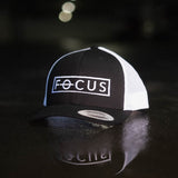 FϴCUS - Snapback Cap for Focus Pullers - White Thread / Black Cap (2x Variants)