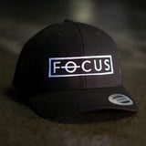 FϴCUS - Snapback Cap for Focus Pullers - White Thread / Black Cap (2x Variants)