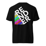 unisex cotton t shirt for film and video professionals, with 'Render' printed on it